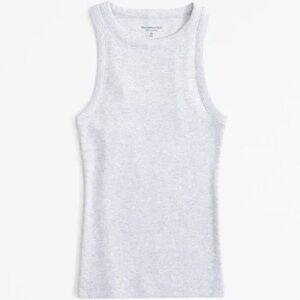 Abercrombie & Fitch Tuckable Gray Ribbed Tank